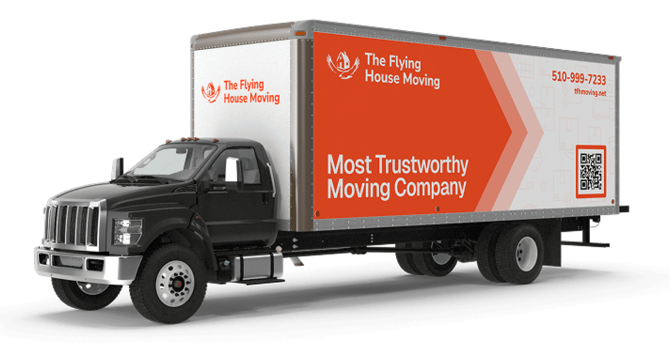 The Flying House moving truck